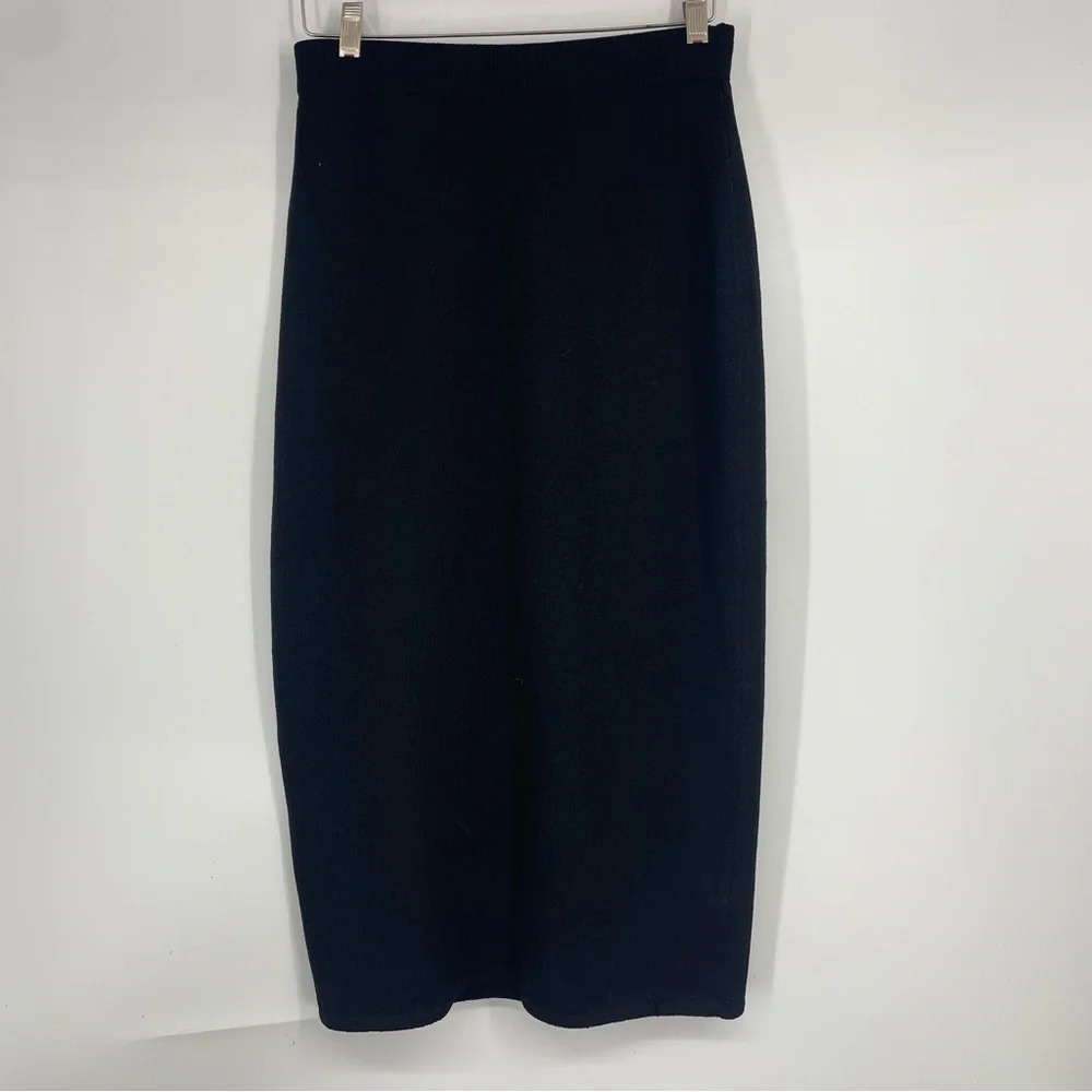 St John maxi knit skirt black 4
